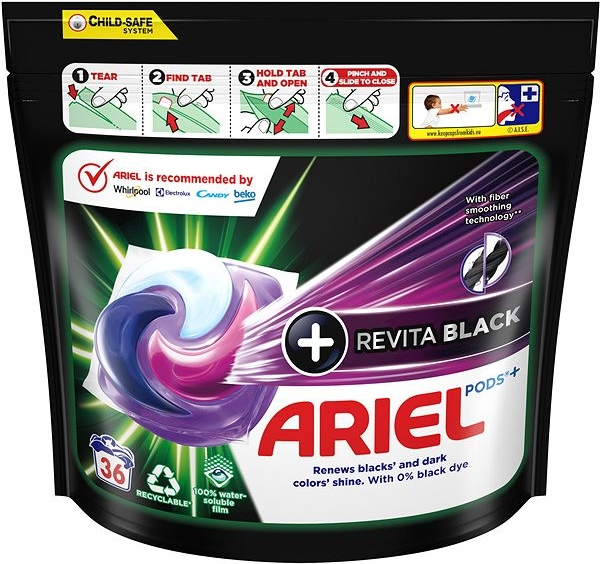 Ariel +Revitablack kapsule 36 PD