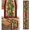 BEHÚŇ NA STÔL VIANOČNÁ SVIATOČNÁ OBRUS OZDODNÁ DEKORÁCIA 183CM VZ3 BEHÚŇ NA STÔL VIANOČNÁ SVIATOČNÁ OBRUS OZDODNÁ DEKORÁCIA 183CM VZ3