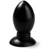 HardToys Pat, čierny vinylový análny kolík 12 x 5,8 cm HardToys Pat, čierny vinylový análny kolík 12 x 5,8 cm