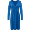 Bellybutton Maternity tehotenské šaty midi s dlhým rukávom modré