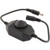 Stmievač pre LED pásky manuálne, 6A, 12/24V, čierny s konektormi DC 5,5/2,1 Stmievač pre LED pásky manuálne, 6A, 12/24V, čierny s konektormi DC 5,5/2,1