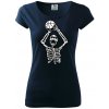 Basketbal kostra - Dámske tričko Pure - M ( Tmavomodrá (veľmi tmavá - skoro čierna) ) Basketbal kostra - Dámske tričko Pure - M ( Tmavomodrá (veľmi tmavá - skoro čierna) )
