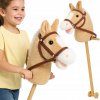 HOBBY HORSE VEĽKÝ KÔŇ NA PALICI PLYŠOVÝ KONÍK NA BATÉRIE BÉŽOVÝ HOBBY HORSE VEĽKÝ KÔŇ NA PALICI PLYŠOVÝ KONÍK NA BATÉRIE BÉŽOVÝ
