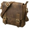Impex Malá crossbody taška s chlopňou - olejovaná hovädzia koža Hunter Veľkosť: UNI Impex Malá crossbody taška s chlopňou - olejovaná hovädzia koža Hunter Veľkosť: UNI