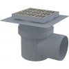 Alca Alcadrain APV12 - Podlahová vpusť 150×150/110 mm bočná, mriežka nehrdzavejúca, lem 2. úrovne izolácie, vodná zápachová uzávera Alca Alcadrain APV12 - Podlahová vpusť 150×150/110 mm bočná, mriežka nehrdzavejúca, lem 2. úrovne izolácie, vodná zápachová uzávera