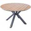 ROJAPLAST Záhradný stôl, hliníkový, okrúhly GIVERNY, 120 cm