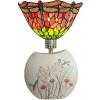 Tiffany lampa gravírované kvety Ø25*39 kolekcia MULTICOLOUR Tiffany lampa gravírované kvety Ø25*39 kolekcia MULTICOLOUR