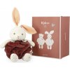 Kaloo zajačik Bubble of Love Rabbit Cinnamon Plume hnedý z jemného mäkkého materiálu v darčekovom balení 30 cm