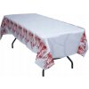 Guirca Plastový obrus Halloween krvavé odtlačky 137x277cm