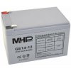 Batéria pre záložné zdroje MHPower gélový akumulátor 12 V/14 Ah, Faston F2 - 6,3 mm, Deep Cycle, GE14-12 (40294) Batéria pre záložné zdroje MHPower gélový akumulátor 12 V/14 Ah, Faston F2 - 6,3 mm, Deep Cycle, GE14-12 (40294)