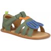 Barefoot dětské sandály Tip Toey Joey - Beetle salsa blue tang tangerin zelené Barefoot dětské sandály Tip Toey Joey - Beetle salsa blue tang tangerin zelené