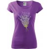 Levanduľa kreslená - Dámske tričko Pure - 2XL ( Fialová ) Levanduľa kreslená - Dámske tričko Pure - 2XL ( Fialová )