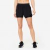 DOMYOS Dámske fitness šortky 2 v 1 čierne XS DOMYOS Dámske fitness šortky 2 v 1 čierne XS