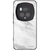 Picasee silikónový čierny obal pre Honor Magic6 Pro - White marble Picasee silikónový čierny obal pre Honor Magic6 Pro - White marble