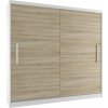 Šatníková skriňa 200 cm Belini biely mat / dub sonoma s posuvnými dverami Výrobca SI SZP1/2/W/DS/0/AL Šatníková skriňa 200 cm Belini biely mat / dub sonoma s posuvnými dverami Výrobca SI SZP1/2/W/DS/0/AL