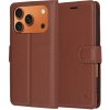 Techsuit - Leather Folio puzdro na iPhone 17 Pro Max - hnedé