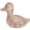 Clayre & Eef Tehlovo-sivá antik cementová dekorácia kačička Brocante - 15*8*12 cm - Clayre & Eef Clayre & Eef Tehlovo-sivá antik cementová dekorácia kačička Brocante - 15*8*12 cm - Clayre & Eef