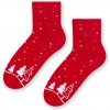 Dámske vianočné froté ponožky červené, veľ. 35-37 Dámske vianočné froté ponožky červené, veľ. 35-37