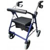 Mobilex 312060 4 - kolesové chodítko so sedátkom sklápateľné modré Mobilex 312060 4 - kolesové chodítko so sedátkom sklápateľné modré