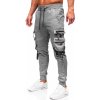 Sivé pánske teplákové jogger nohavice s cargo vreckami Bolf HSS015 Sivé pánske teplákové jogger nohavice s cargo vreckami Bolf HSS015
