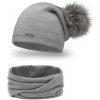 Mondo Italia Dámsky set čiapka a nákrčník MI67B šedý Univerzálna Šedá Mondo Italia Dámsky set čiapka a nákrčník MI67B šedý Univerzálna Šedá