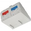 Modul Solarix modulárný pro 2 keystony 45x45 mm, uhlový, biely SXF-M-2-45-WH-U Modul Solarix modulárný pro 2 keystony 45x45 mm, uhlový, biely SXF-M-2-45-WH-U