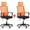 Kancelárska stolička BASE PLUS 1+1 ZADARMO, oranžová Kancelárska stolička BASE PLUS 1+1 ZADARMO, oranžová