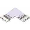 Spojka pre LED pásy 10mm RGB uhlová s konektormi Spojka pre LED pásy 10mm RGB uhlová s konektormi
