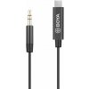 BOYA Adapter cable BY-K2, 3.5mm Male TRRS to Male Type-C (20cm) Black EU BOYA Adapter cable BY-K2, 3.5mm Male TRRS to Male Type-C (20cm) Black EU