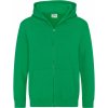 Just Hoods Detská mikina na zips JH050J Kelly Green 5/6 (S) Just Hoods Detská mikina na zips JH050J Kelly Green 5/6 (S)