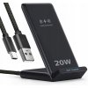 Nabíjačka QI bezdrôtová 20W LED + USB-C kábel 1M Nabíjačka QI bezdrôtová 20W LED + USB-C kábel 1M