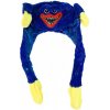 Plyšová LED svietiaca čiapka Huggy Wuggy - modrá Plyšová LED svietiaca čiapka Huggy Wuggy - modrá