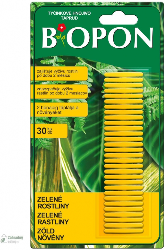 BiOPON tyčinkové hnojivo pre zelené rastliny 25 g