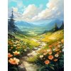 Norimpex diamantové maľovanie Kvetinová horská cesta 30 x 40 cm