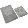 Kúpeľňová predložka 2-dielna ALOR Euromat mäkká sivá Kúpeľňová predložka 2-dielna ALOR Euromat mäkká sivá