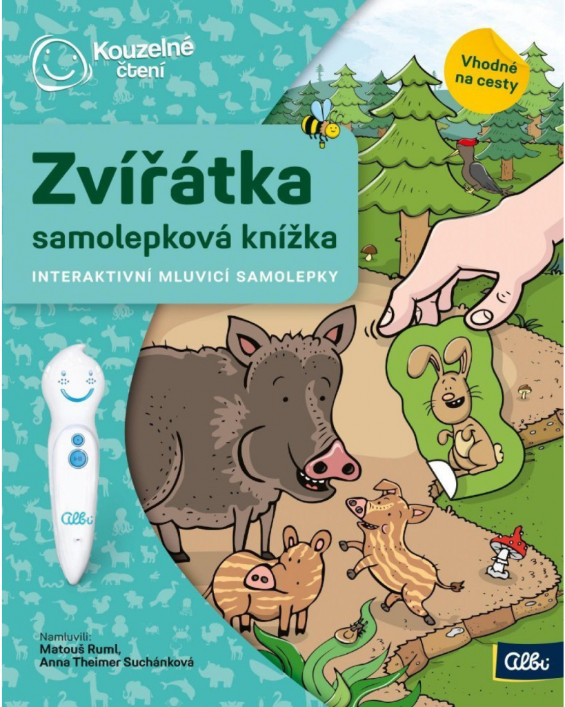 Albi Kúzelné čítanie Samolepková knižka Zvieratká