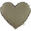 COTTON & SWEETS Ľanový vankúš srdiečko Pure Nature - Olive COTTON & SWEETS Ľanový vankúš srdiečko Pure Nature - Olive