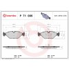 Sada brzdových platničiek kotúčovej brzdy BREMBO P 71 005 Sada brzdových platničiek kotúčovej brzdy BREMBO P 71 005