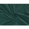 Kvalitex satén prestieradlo Luxury Collection tmavo zelené 200x200