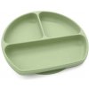 Malý Ježko Detský silikónový tanier MODERN - Pale Olive Malý Ježko Detský silikónový tanier MODERN - Pale Olive