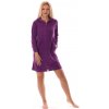 Dámsky župan s kapucňou Bari 3864 sparkling grape - Vestis S Dámsky župan s kapucňou Bari 3864 sparkling grape - Vestis S