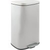 Veľký kuchynský odpadkový kôš s pedálom 50L biely matný Veľký kuchynský odpadkový kôš s pedálom 50L biely matný