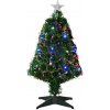 HOMESTYLING Vianočný stromček s LED osvetlením 60 cm farebný
