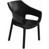 Záhradná stolička Toomax plast čierna Záhradná stolička Toomax plast čierna