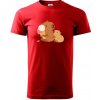 Kapybara so zmrzlinou - Klasické pánske tričko vyššej gramáže - 2XL ( Červená ) Kapybara so zmrzlinou - Klasické pánske tričko vyššej gramáže - 2XL ( Červená )