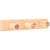 Walteco Vešiaková lišta 180x35mm, 3 vešiaky, borovica , 7936 Walteco Vešiaková lišta 180x35mm, 3 vešiaky, borovica , 7936