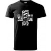 Zdravotné kríž veci - Tričko extra veľké (5-8XL) - 5XL ( Čierna ) Zdravotné kríž veci - Tričko extra veľké (5-8XL) - 5XL ( Čierna )