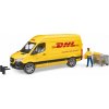 Bruder 2671 Komerční vozy - MB Sprinter DHL s řidičem Bruder 2671 Komerční vozy - MB Sprinter DHL s řidičem