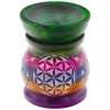 Kamenná aróma lampa Kvet života 10cm (Farebná aróma lampa z mastenca) Kamenná aróma lampa Kvet života 10cm (Farebná aróma lampa z mastenca)