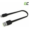 Green Cell kabel GC matte USB - Micro USB 25cm, podpora rychlého nabíjení Ultra Charge, QC 3.0